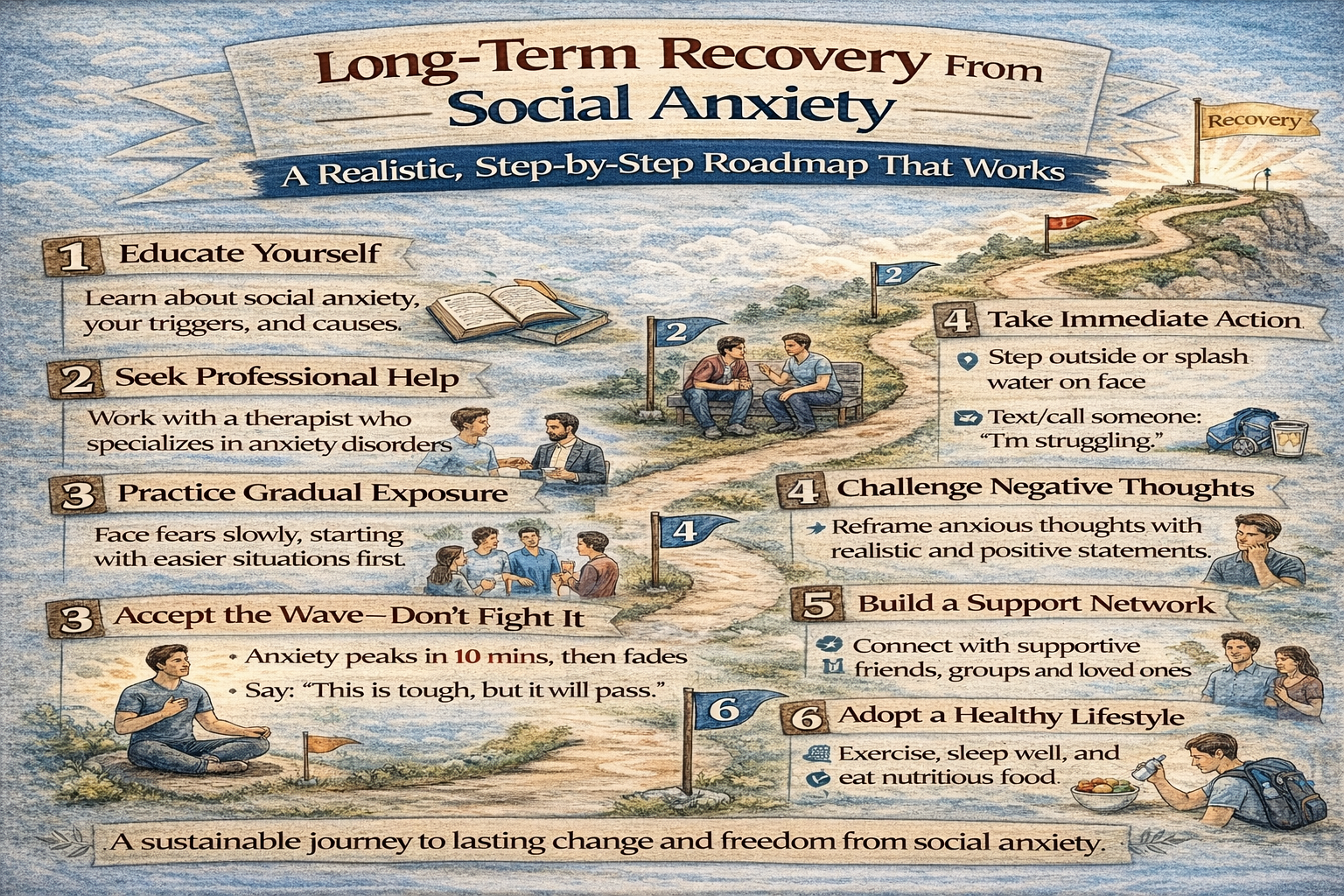 long-term recovery from social anxiety realistic step-by-step roadmap